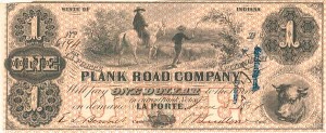 LaPorte and Plymouth Plank Road Co. - SOLD